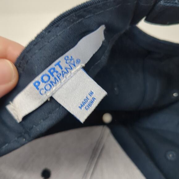 Mark 1 Restoration Company Strapback 5 Panel Cap Blue One Size Port & Company - Picture 9 of 10